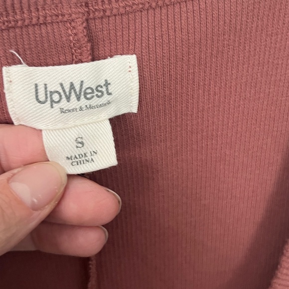 UpWest Cozy Rib Midi Tank Dress mauve, dusty rose - Picture 5 of 6